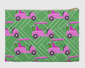 Green & Pink Golf Cart Pouch