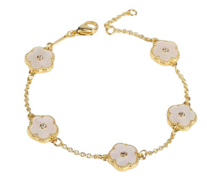 Pearly Wildflower Bracelet