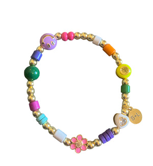 Colorful Eclectic Enamel Charm Bracelet