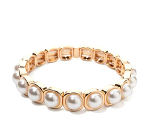 Gold & Pearl Bracelet