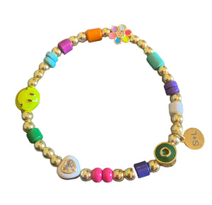Colorful Eclectic Enamel Charm Bracelet