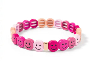 Enamel Smiley Tile Bracelet
