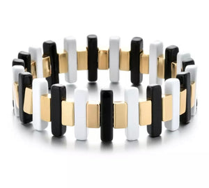 Enamel Claw-Tooth Bracelet