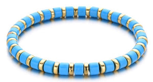 Enamel Mini Tube Tile Bracelet